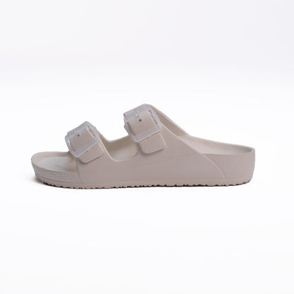 EVA Double Buckle Men Slippers - Grey