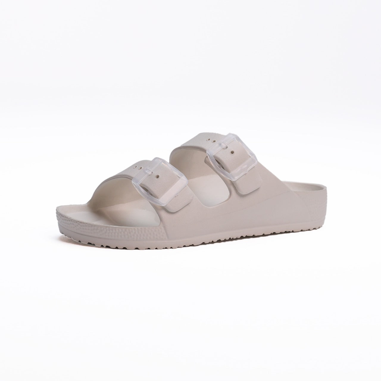 EVA Double Buckle Men Slippers - Grey