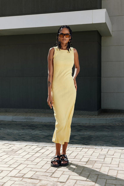 Yellow Basic Dress