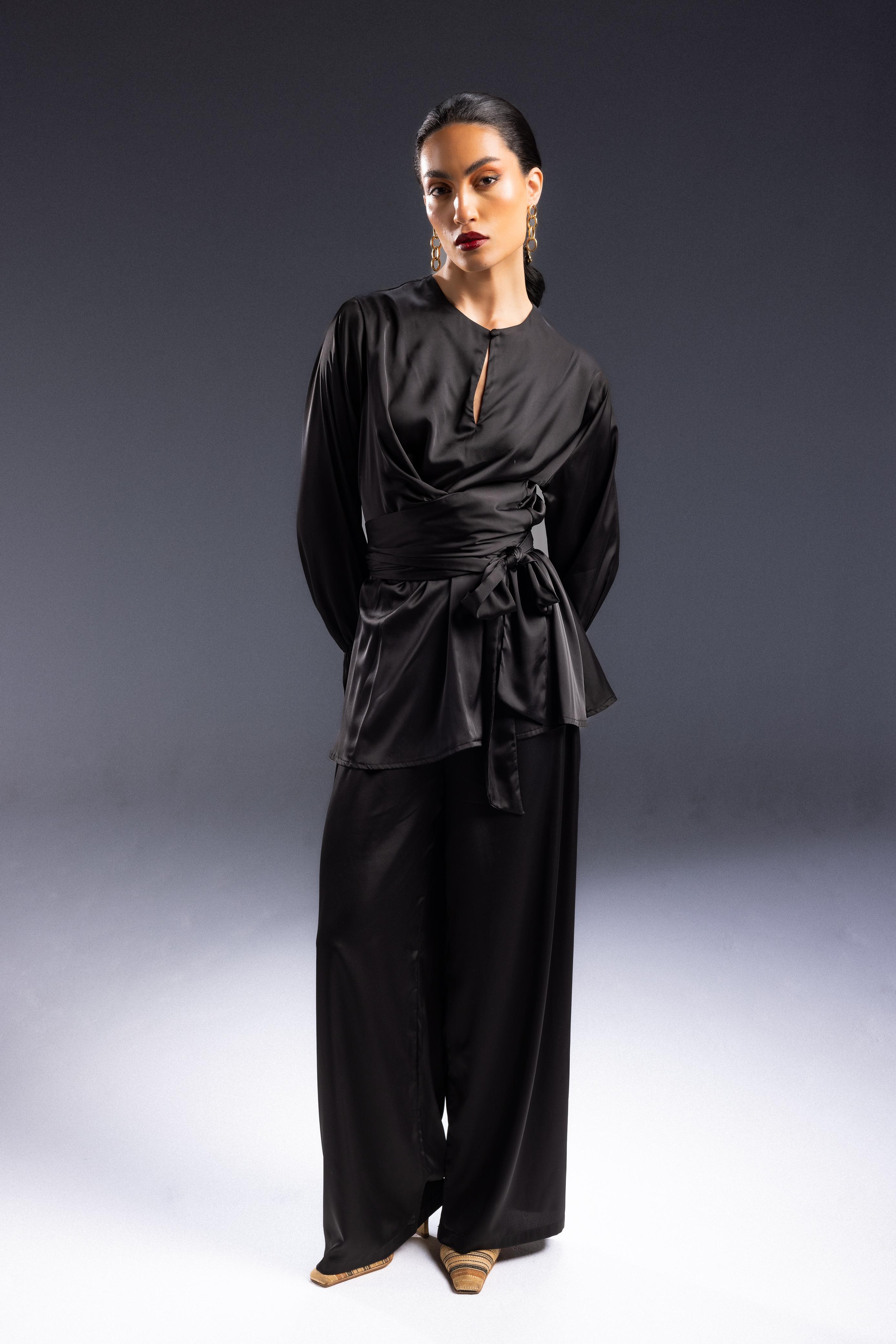 Satin Mystic Wave Set - Black