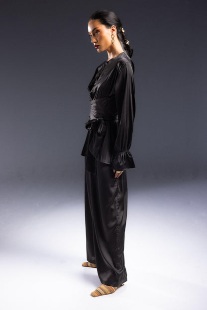 Satin Mystic Wave Set - Black