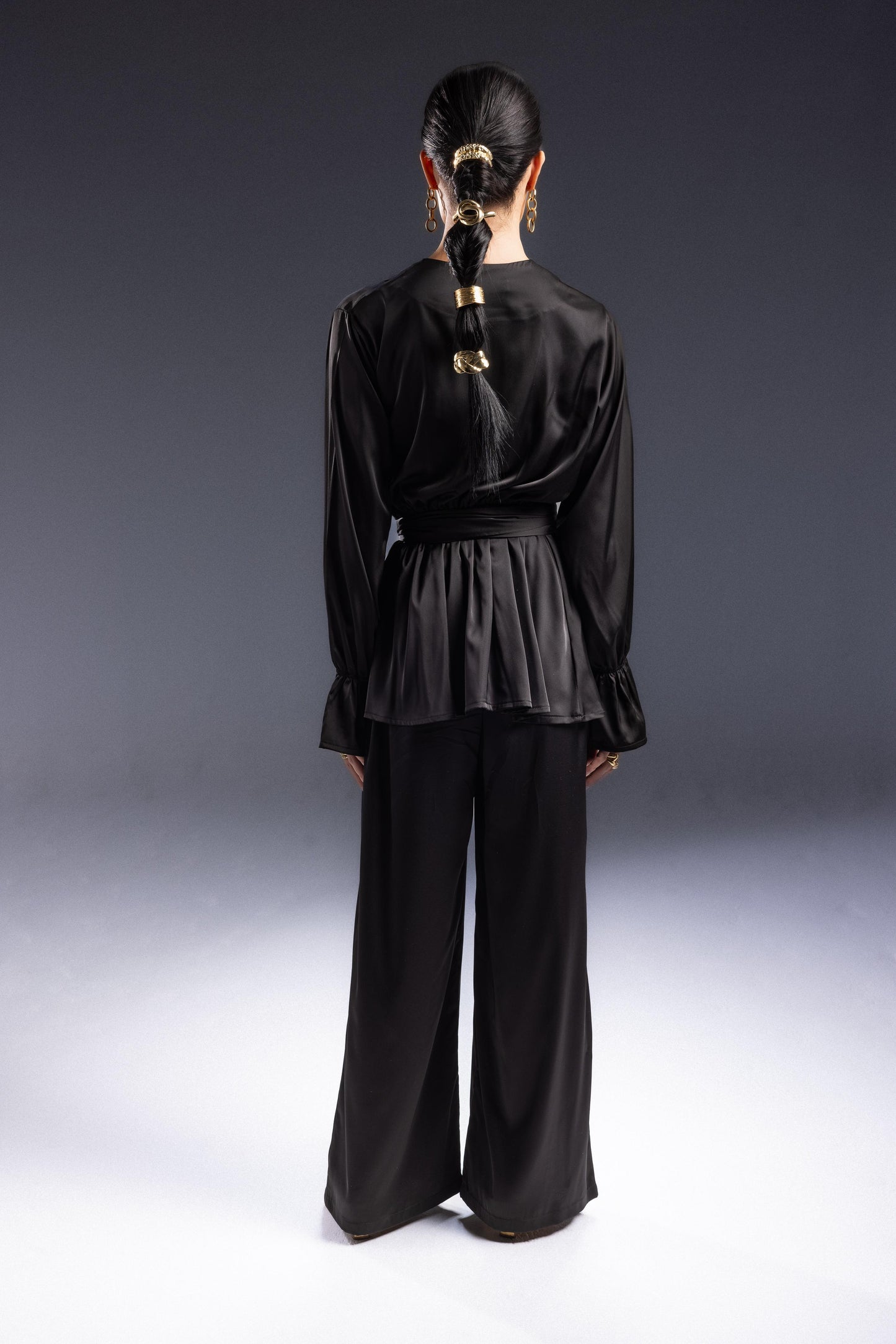 Satin Mystic Wave Set - Black