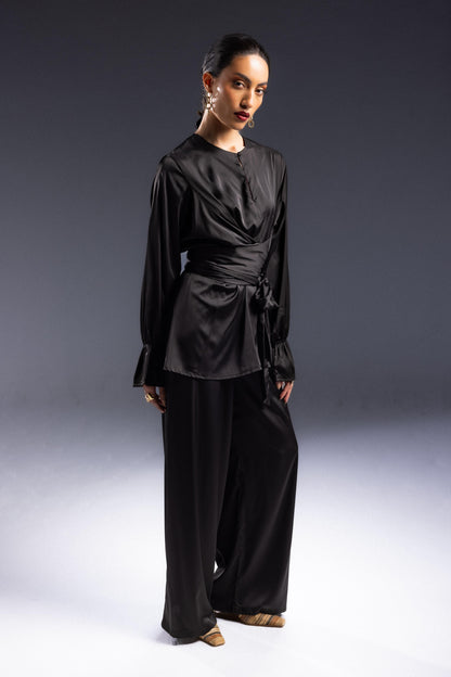 Satin Mystic Wave Set - Black