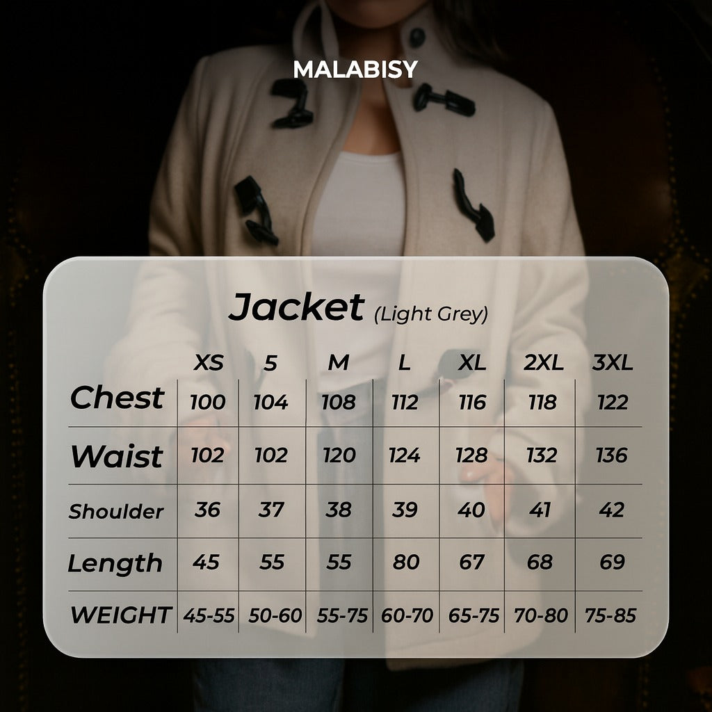 Wool Toggle Jacket – Light Grey