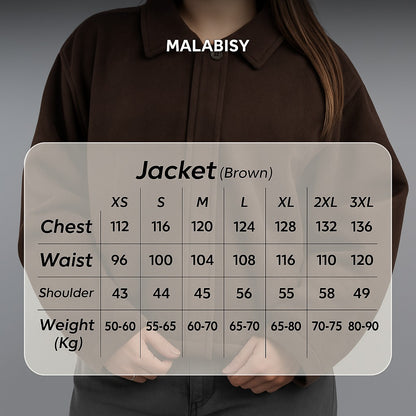 Suede Zip Jacket – Brown