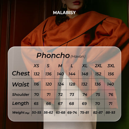 Suede Solid Poncho – Havan