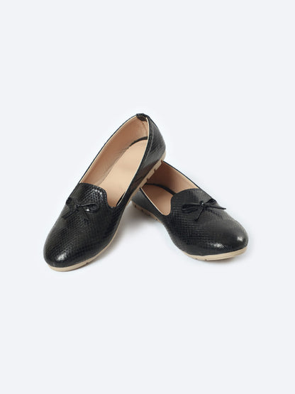 Leather Ballerina Shoes Crepe Heel With Fionca