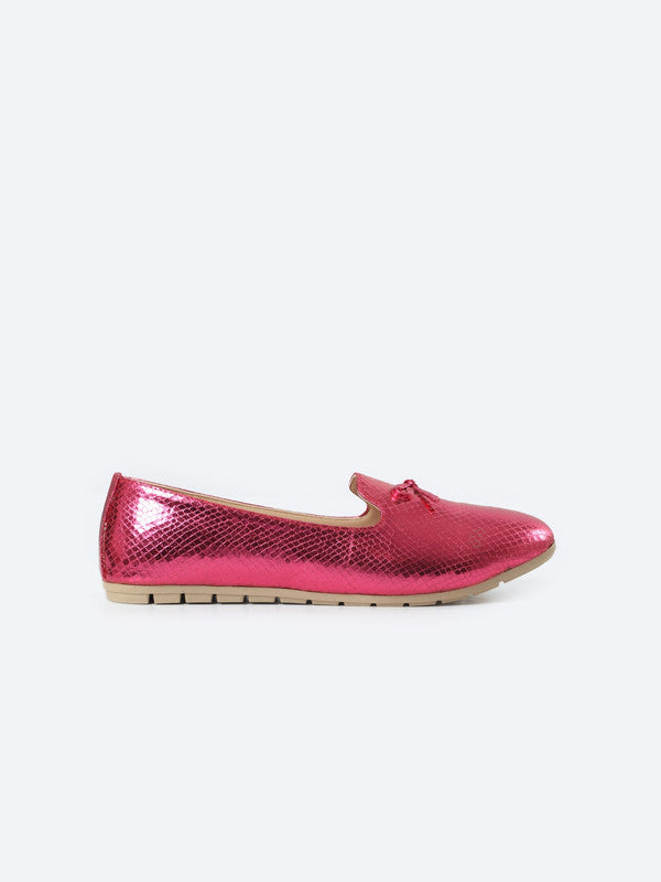 Leather Ballerina Shoes Crepe Heel With Fionca