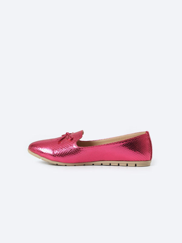 Leather Ballerina Shoes Crepe Heel With Fionca