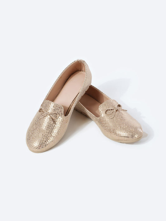 Leather Ballerina Shoes Crepe Heel With Fionca 