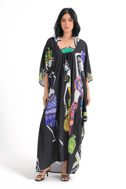 African Print Poncho Dress - Carina - ÙƒØ§Ø±ÙŠÙ†Ø§