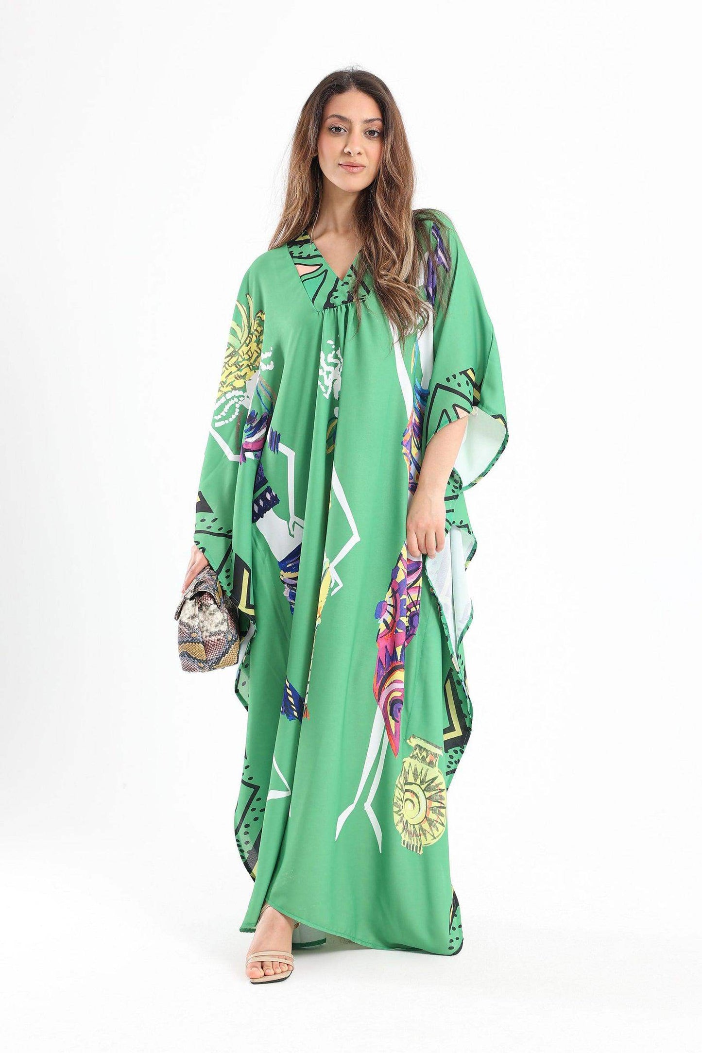 African Print Poncho Dress - Carina - ÙƒØ§Ø±ÙŠÙ†Ø§