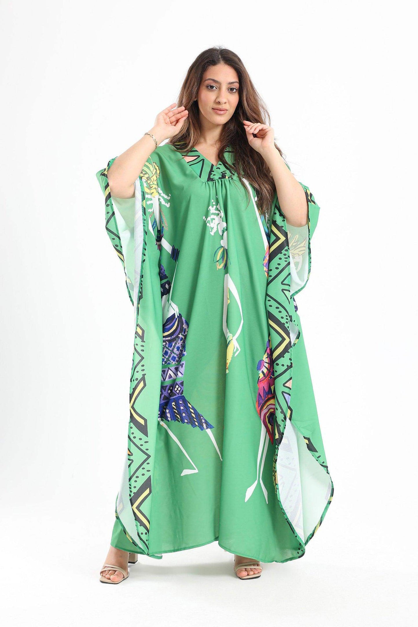 African Print Poncho Dress - Carina - ÙƒØ§Ø±ÙŠÙ†Ø§