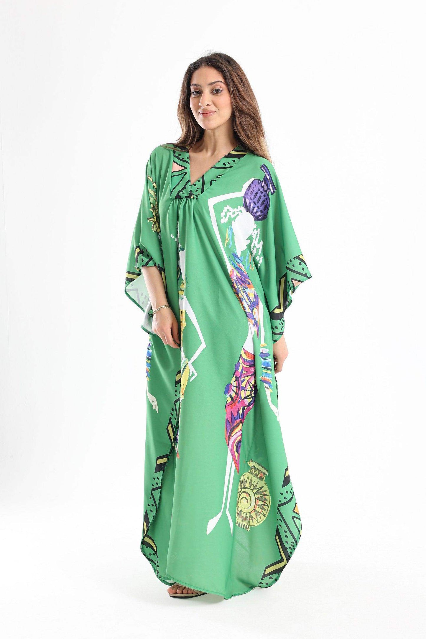 African Print Poncho Dress - Carina - ÙƒØ§Ø±ÙŠÙ†Ø§