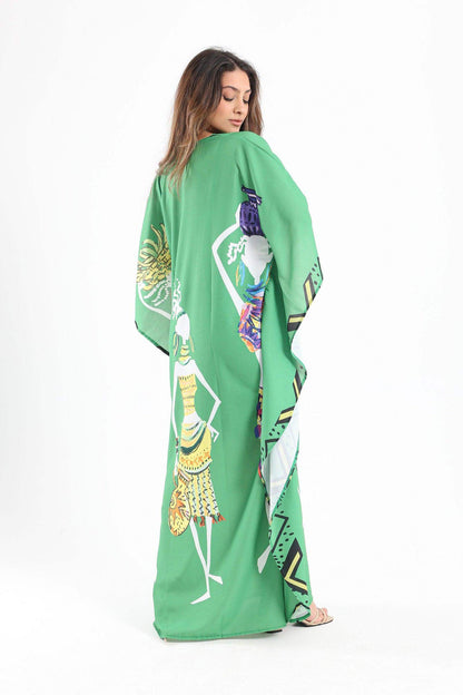 African Print Poncho Dress - Carina - ÙƒØ§Ø±ÙŠÙ†Ø§