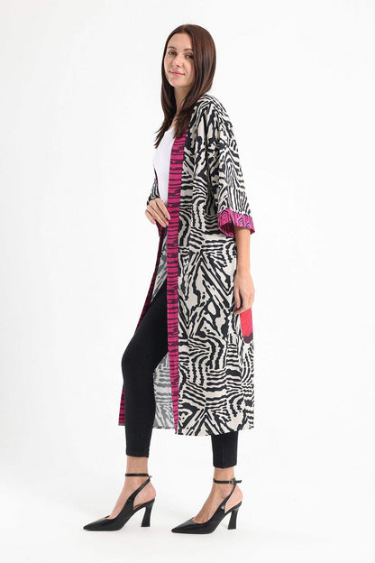 African Printed Loose Fit Kimono - Carina - ÙƒØ§Ø±ÙŠÙ†Ø§