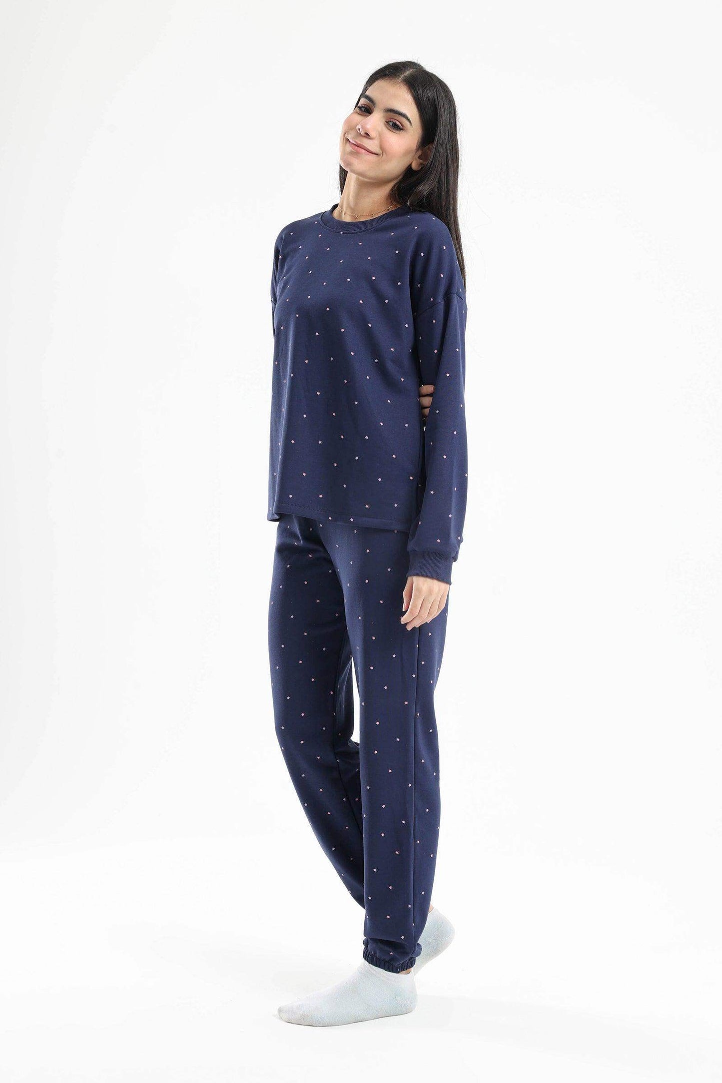 All Over Printed Stars Pyjama Set - Carina - ÙƒØ§Ø±ÙŠÙ†Ø§