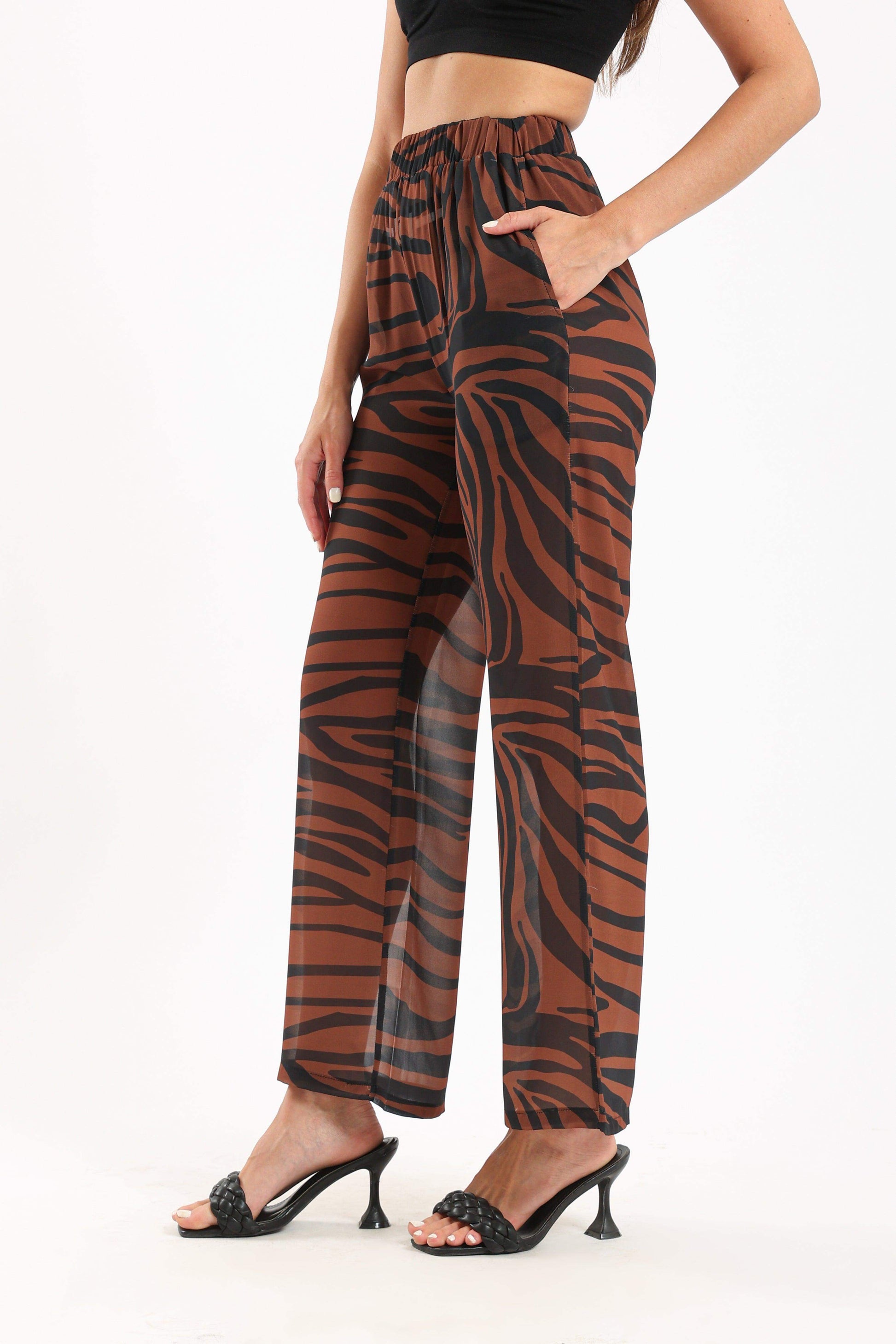 Animal Print Beach Pants - Carina - ÙƒØ§Ø±ÙŠÙ†Ø§