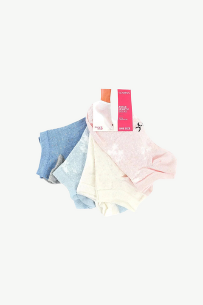 Ankle Length Socks - 5 Pairs