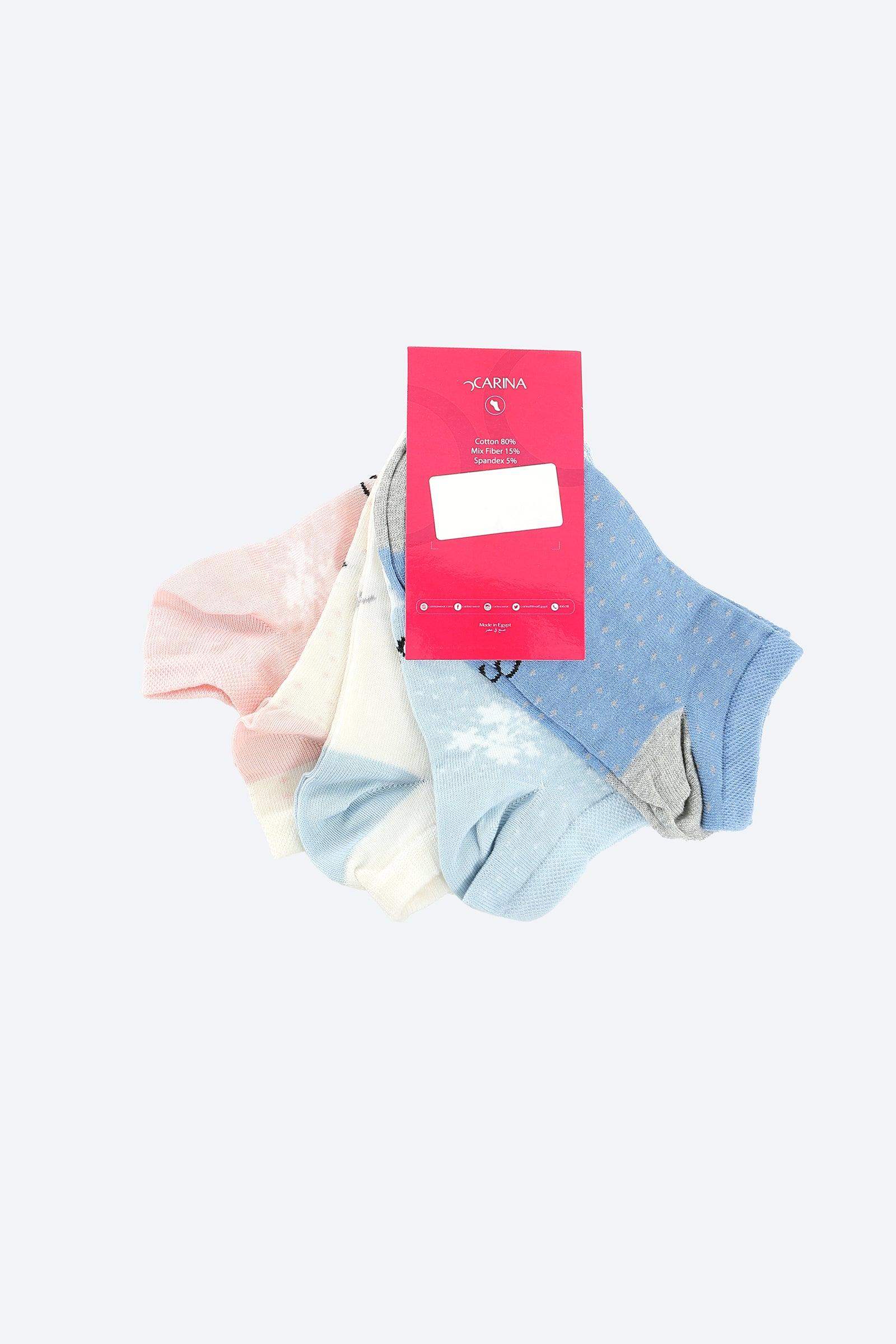 Ankle Length Socks - 5 Pairs - Carina - ÙƒØ§Ø±ÙŠÙ†Ø§