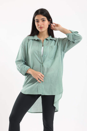 Asymmetrical Comfy Shirt - Carina - ÙƒØ§Ø±ÙŠÙ†Ø§