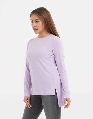 Asymmetrical Long Sleeve T-Shirt - Carina - ÙƒØ§Ø±ÙŠÙ†Ø§