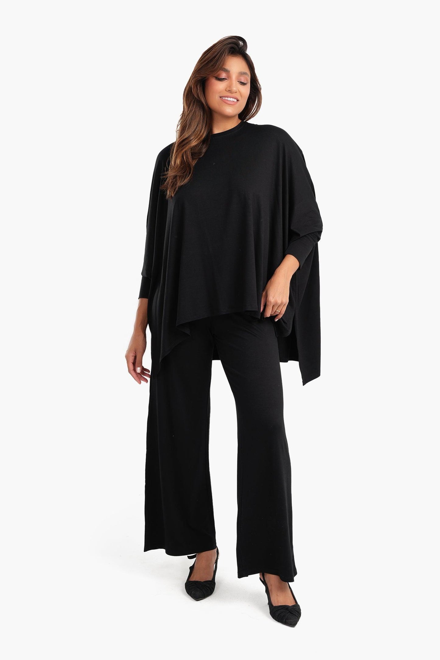 Asymmetrical Lounge Poncho - Carina - ÙƒØ§Ø±ÙŠÙ†Ø§