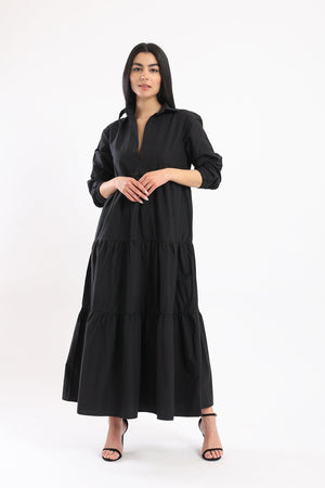 Asymmetrical Shirt Dress - Clue Wear