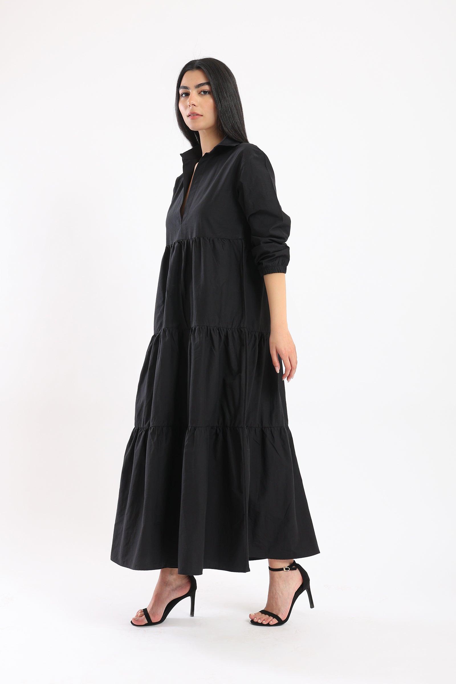 Asymmetrical Shirt Dress - Clue Wear