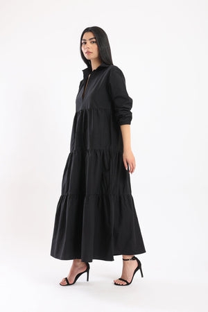 Asymmetrical Shirt Dress - Clue Wear