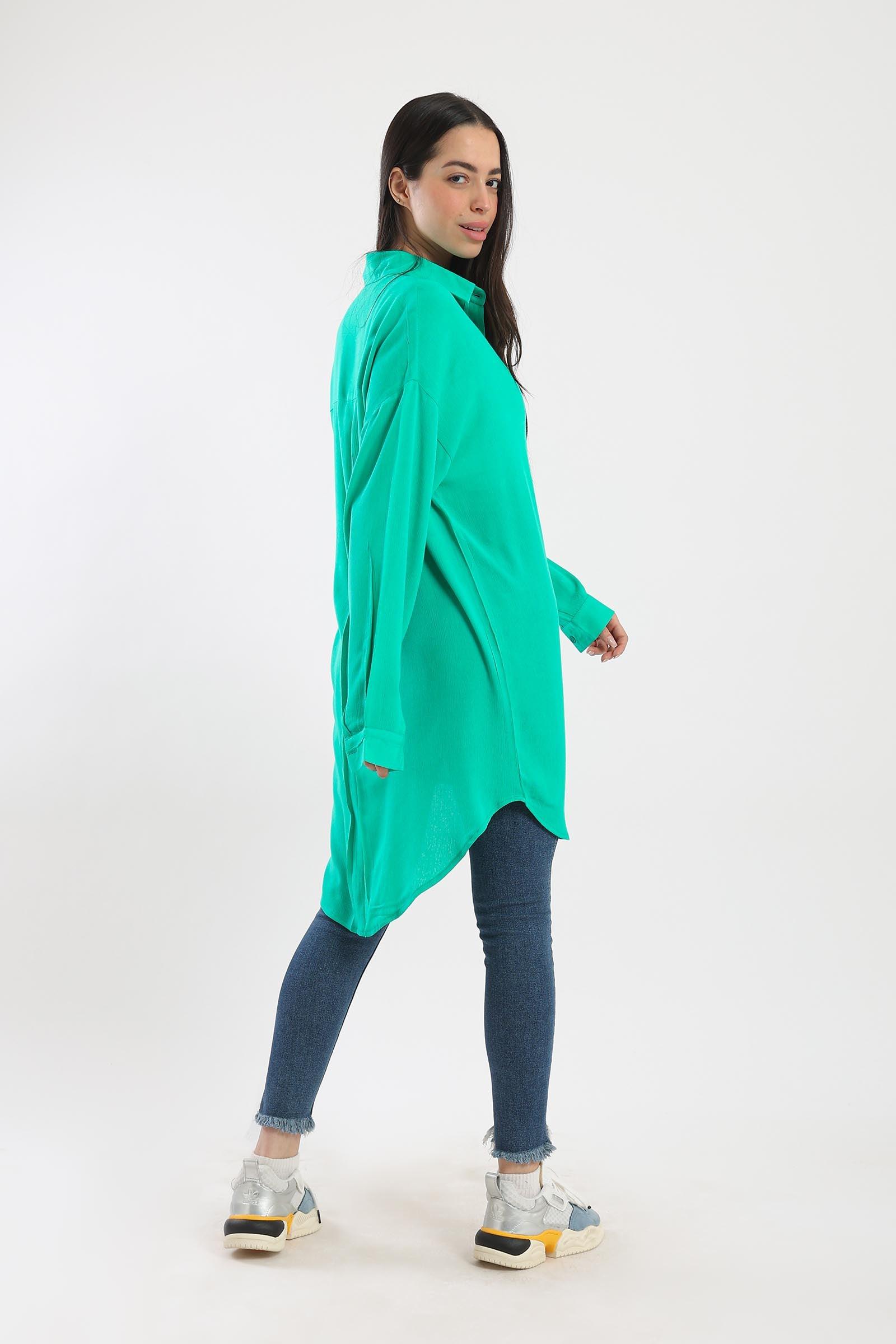 Asymmetrical Shirt Dress - Clue Wear