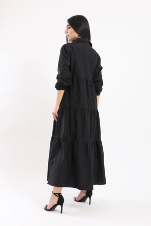 Asymmetrical Shirt Dress - Clue Wear