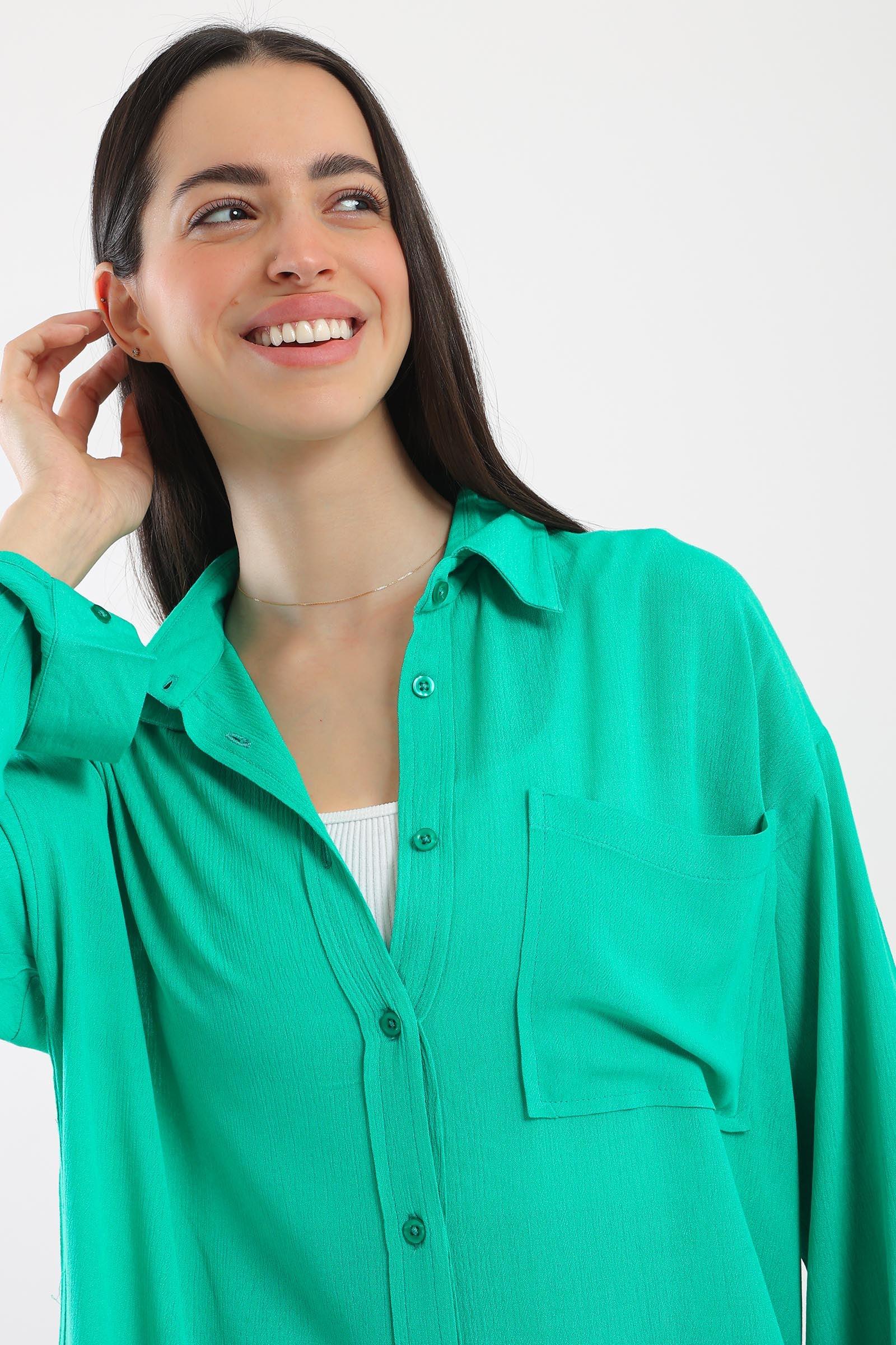 Asymmetrical Shirt Dress - Clue Wear