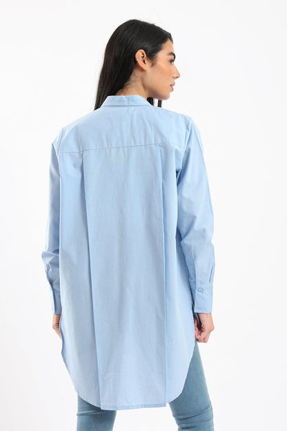 Asymmetrical Viscose Shirt - Clue Wear