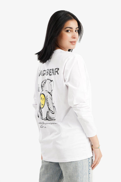 Back Printed Lounge T-Shirt - Carina - ÙƒØ§Ø±ÙŠÙ†Ø§