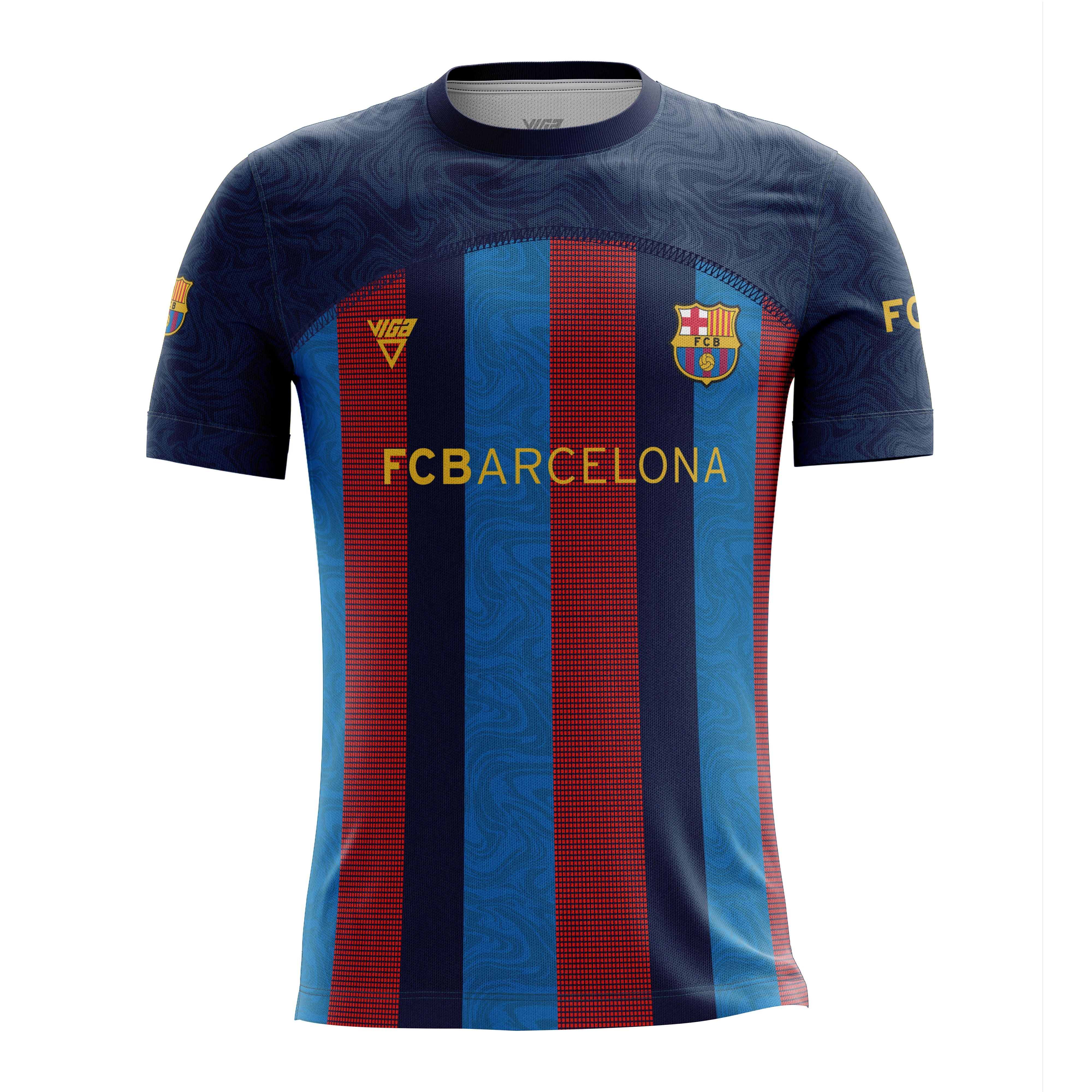 Polyester Mesh Barcelona Lewandowski Jersey – Multicolor