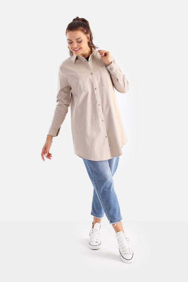 Basic Cotton Shirt - Carina - ÙƒØ§Ø±ÙŠÙ†Ø§