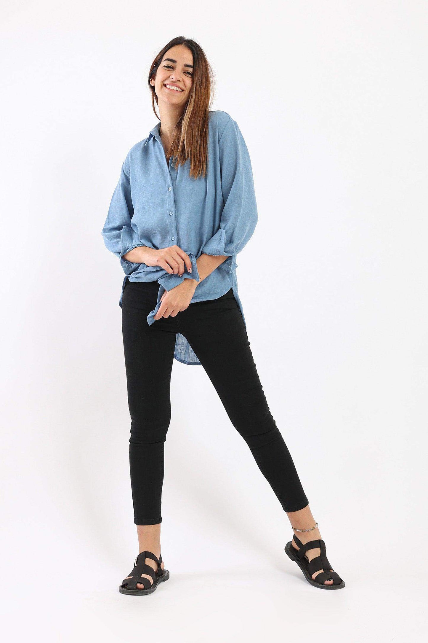 Basic High Low Shirt - Carina - ÙƒØ§Ø±ÙŠÙ†Ø§