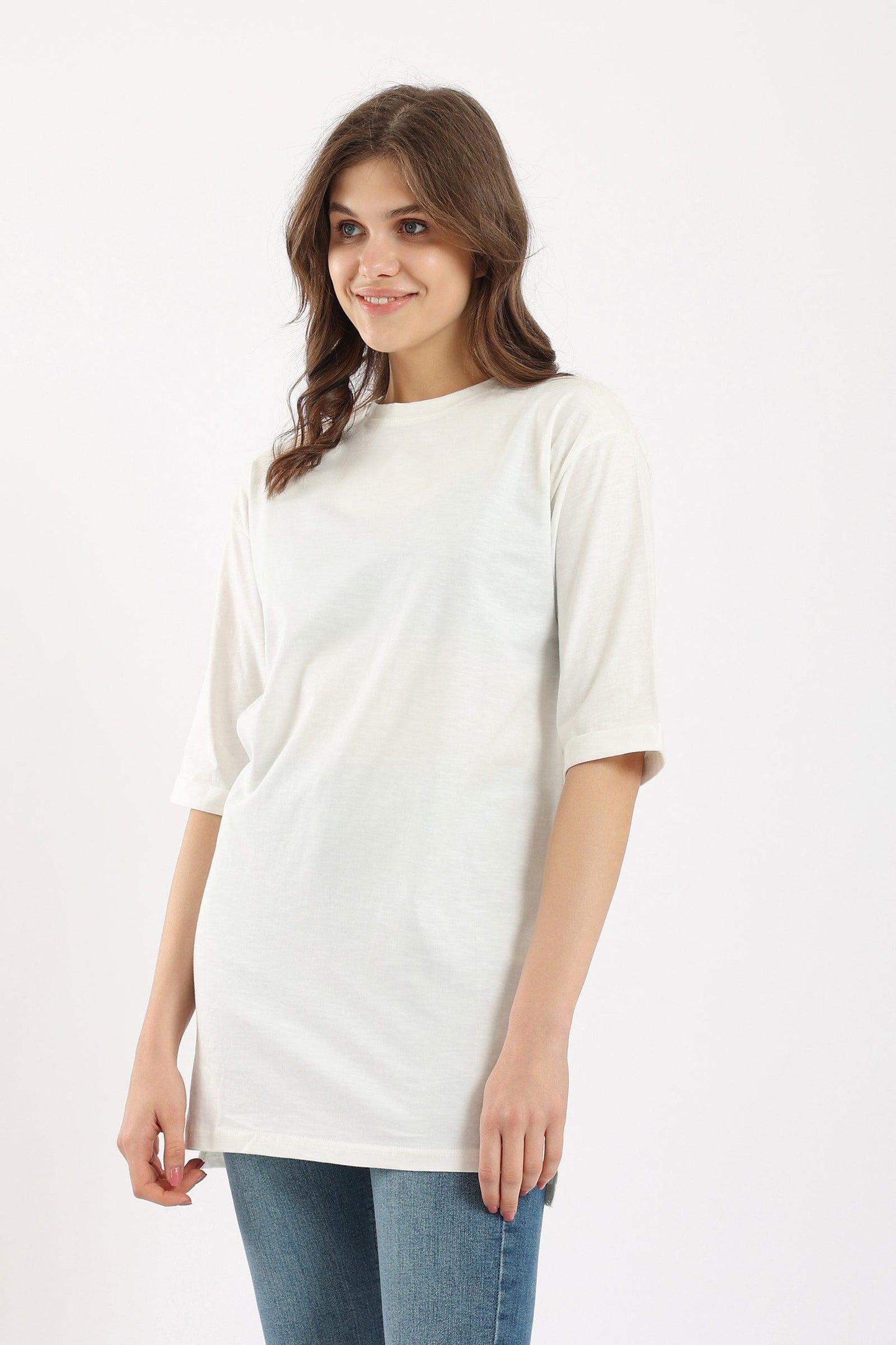 Basic Long T-Shirt - Carina - ÙƒØ§Ø±ÙŠÙ†Ø§