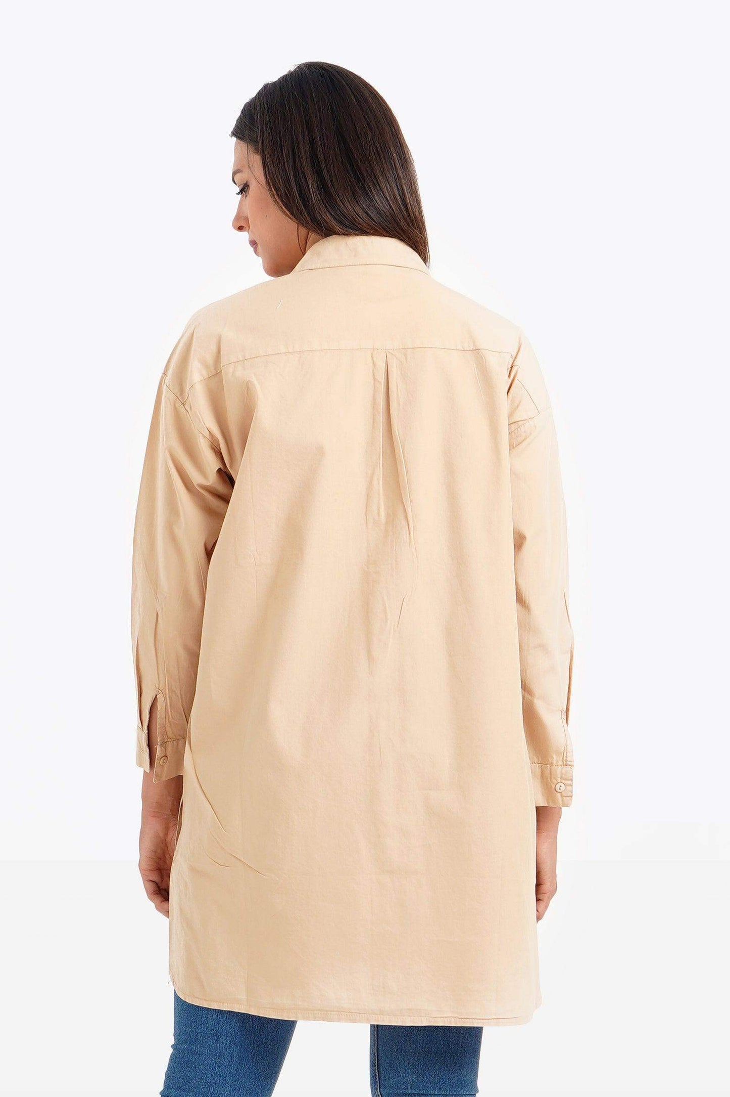 Basic Plain Long Sleeves Shirt - Carina - ÙƒØ§Ø±ÙŠÙ†Ø§