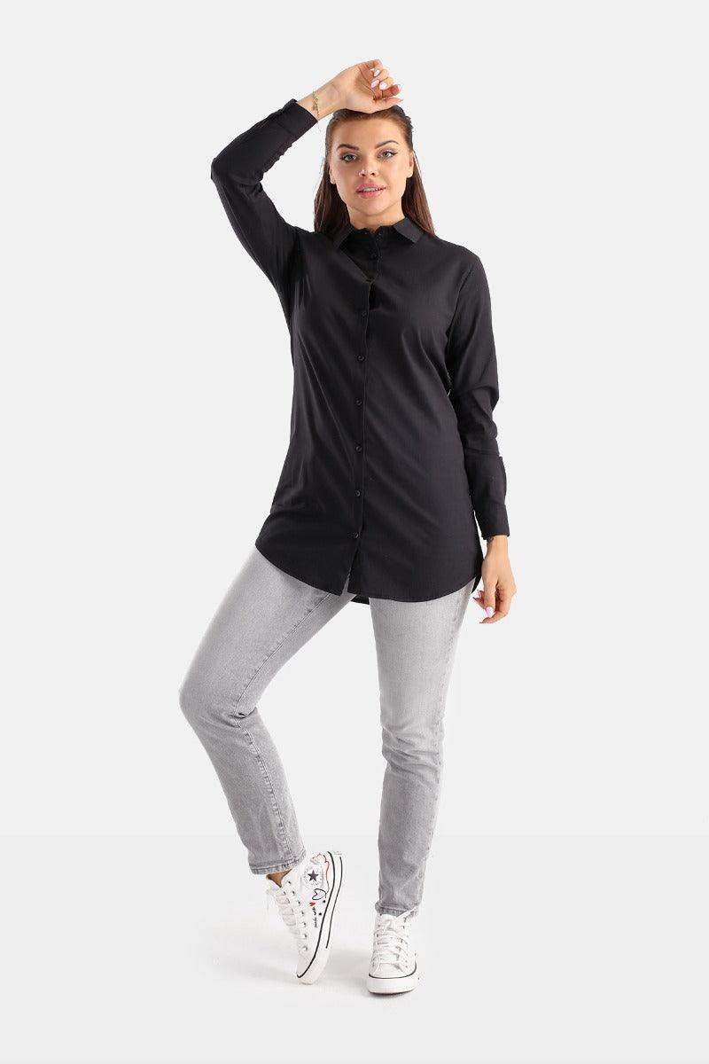 Basic Slim Fit Shirt - Carina - ÙƒØ§Ø±ÙŠÙ†Ø§