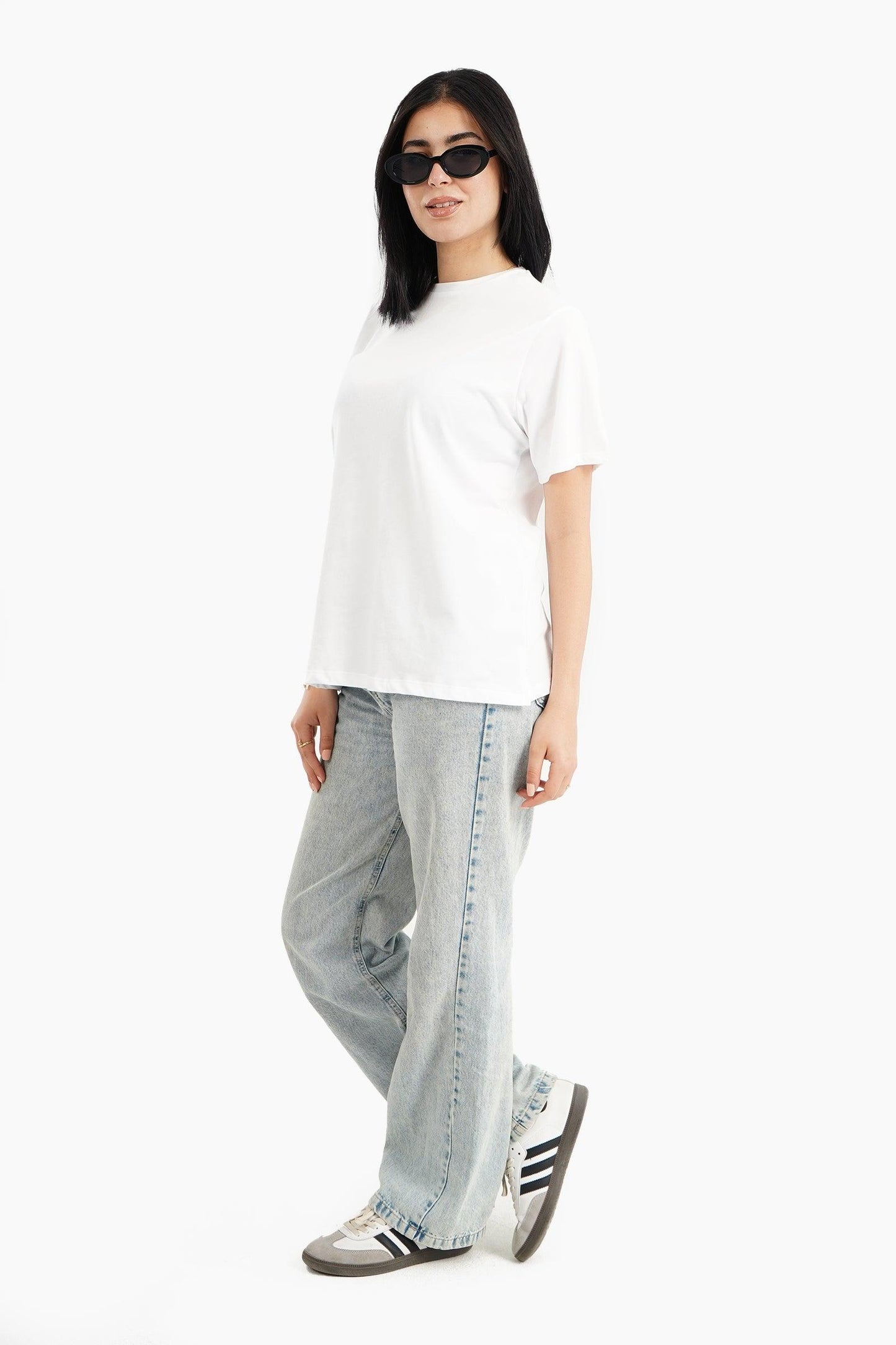 Basic Solid T-Shirt - Carina - ÙƒØ§Ø±ÙŠÙ†Ø§