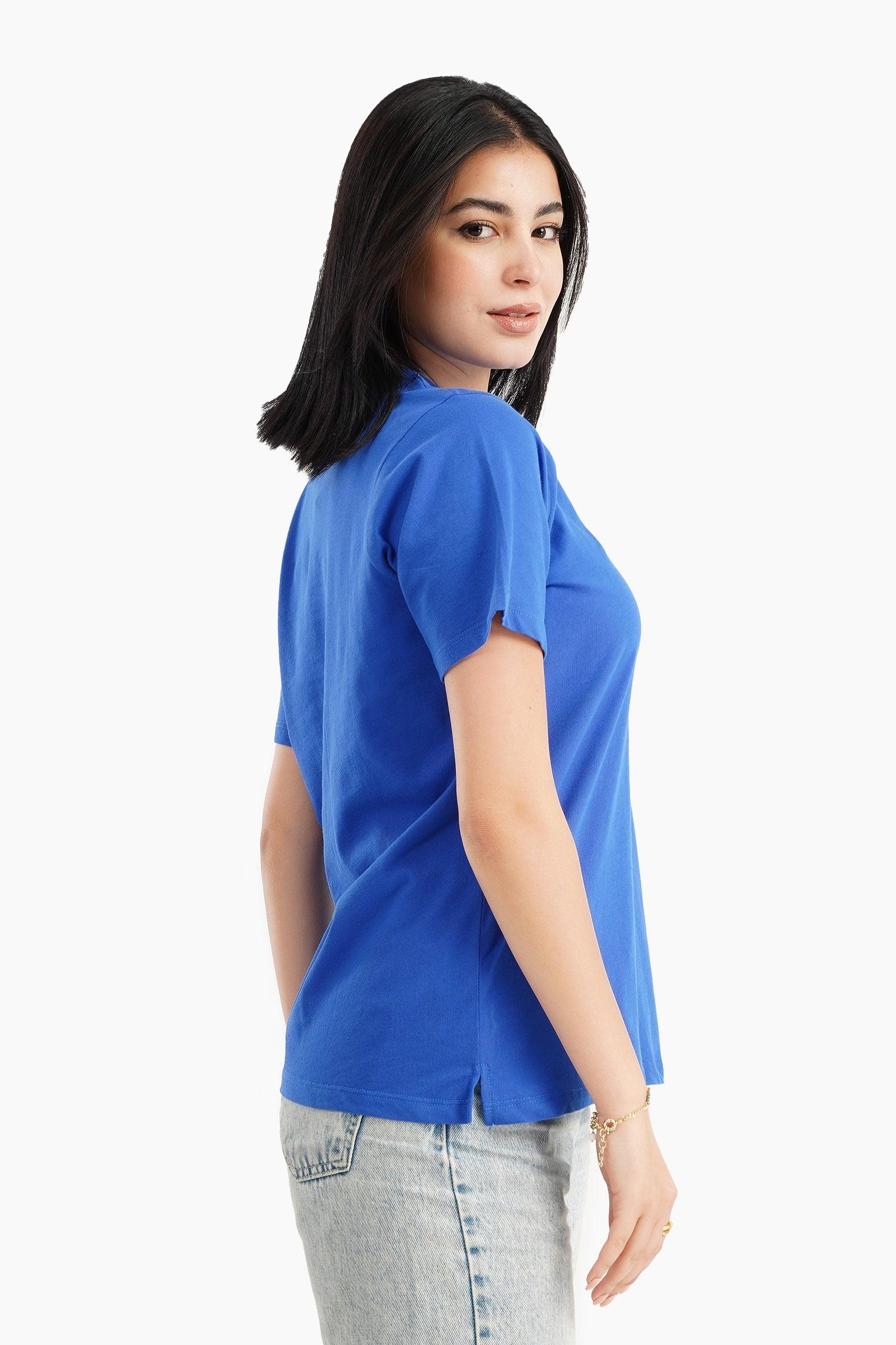 Basic Solid T-Shirt - Carina - ÙƒØ§Ø±ÙŠÙ†Ø§