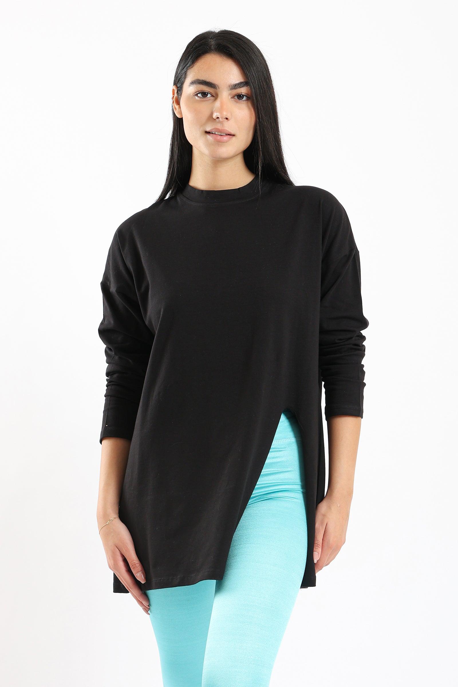 Basic Top With Front Slit - Clue Wear