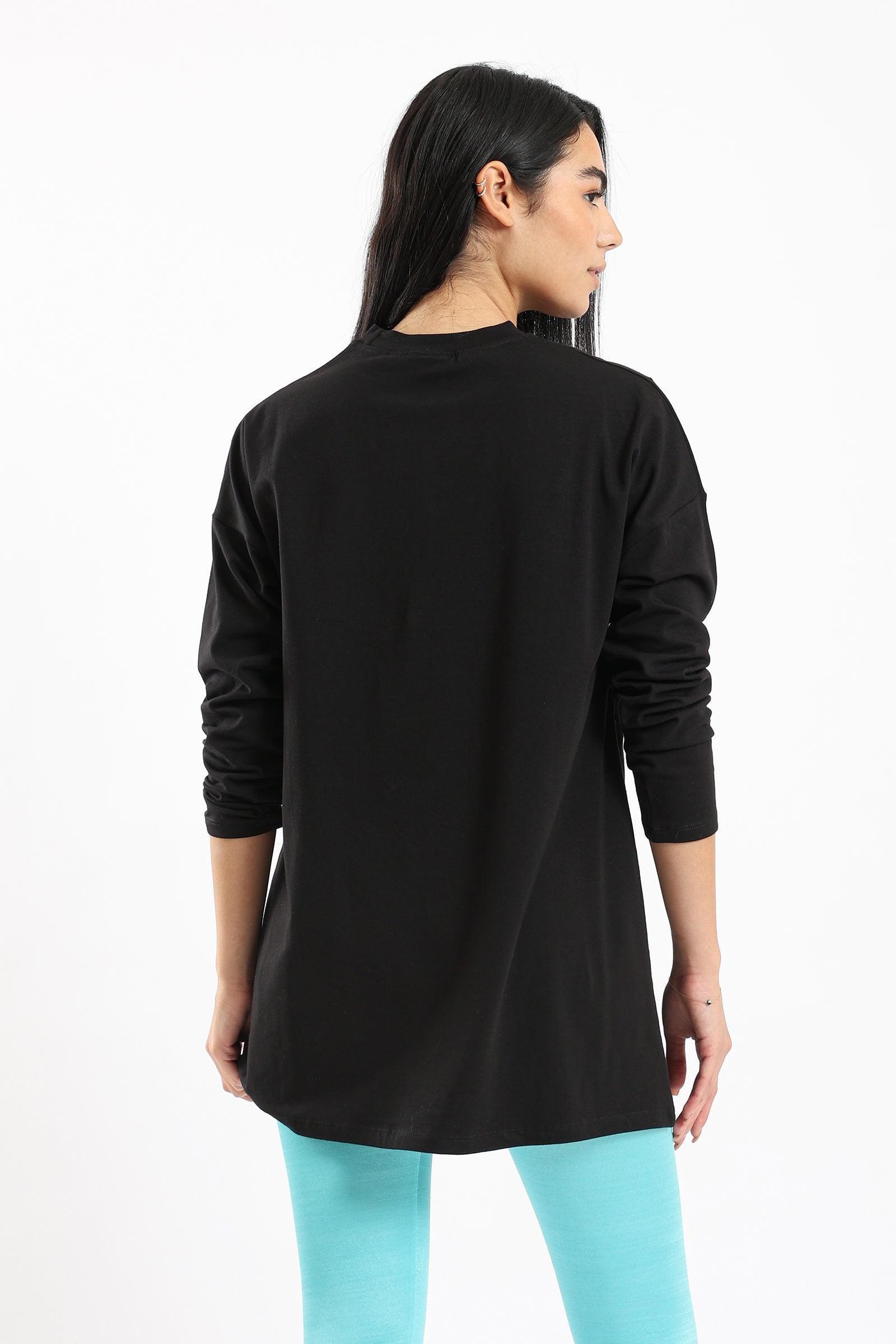 Basic Top With Front Slit - Clue Wear