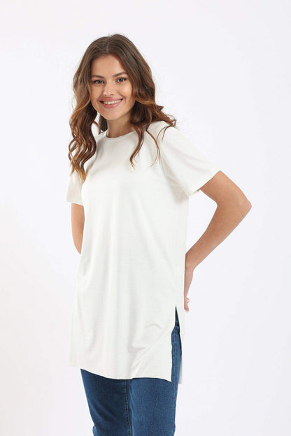 Basic Viscose T-Shirt - Carina - ÙƒØ§Ø±ÙŠÙ†Ø§