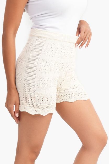 Beach Perforated Short - Carina - ÙƒØ§Ø±ÙŠÙ†Ø§