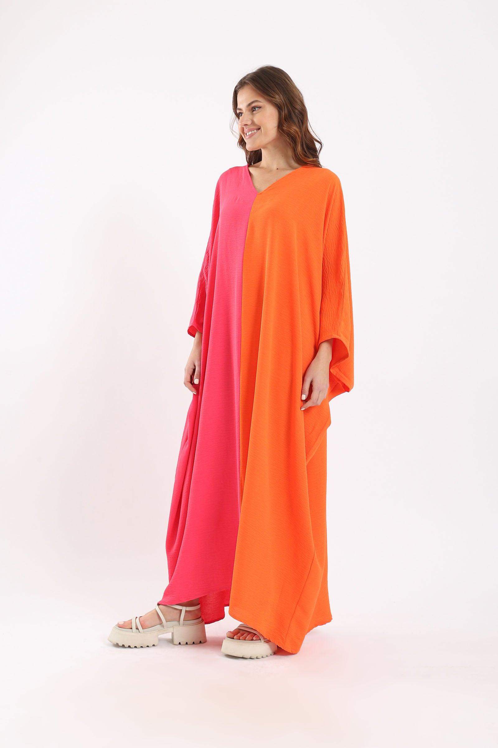 Bi-Tone One Size Maxi Dress - Carina - ÙƒØ§Ø±ÙŠÙ†Ø§