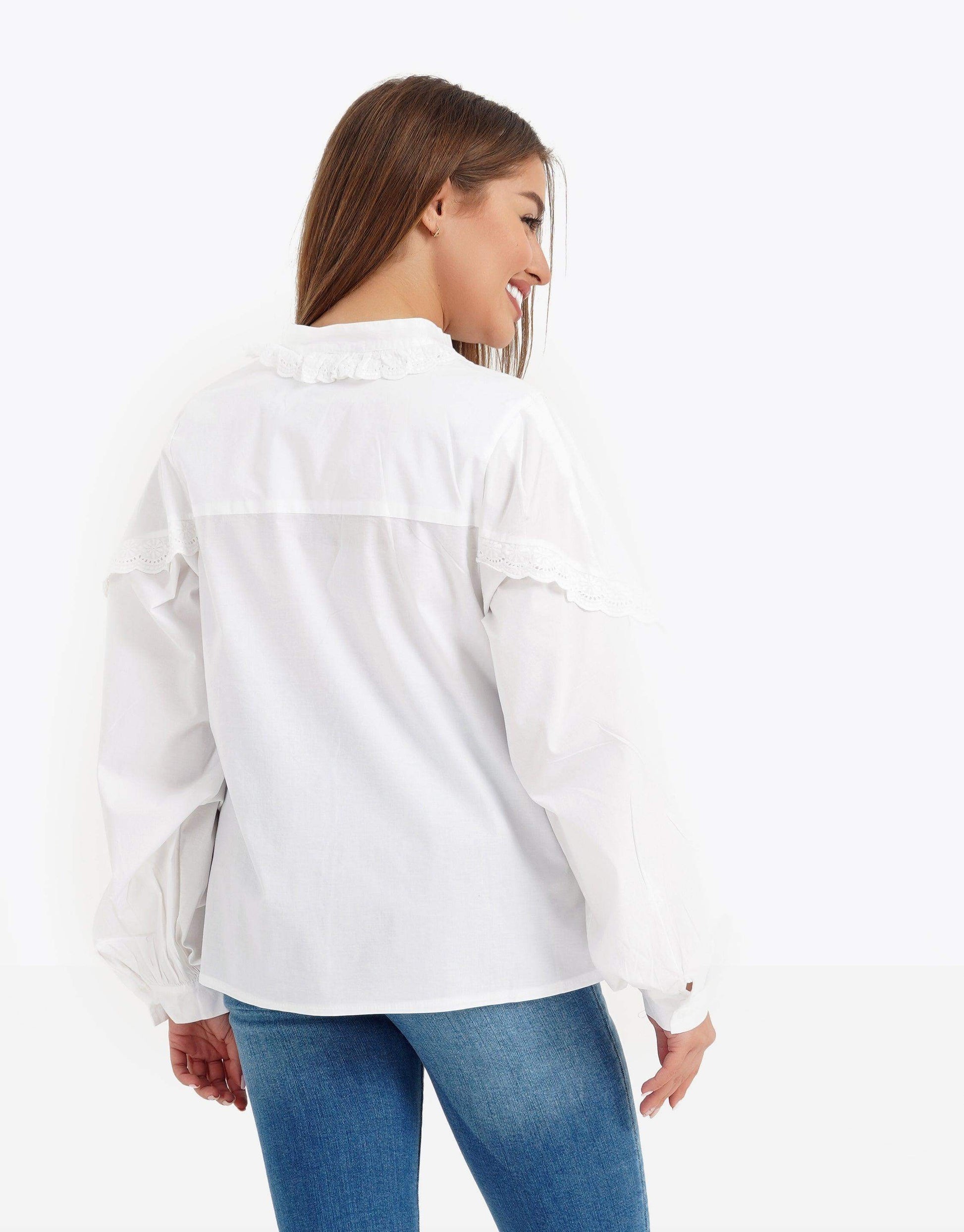 Bishop Lace Shirt - Carina - ÙƒØ§Ø±ÙŠÙ†Ø§