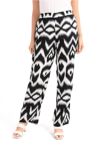 Black & White Patterned Pants - Carina - ÙƒØ§Ø±ÙŠÙ†Ø§